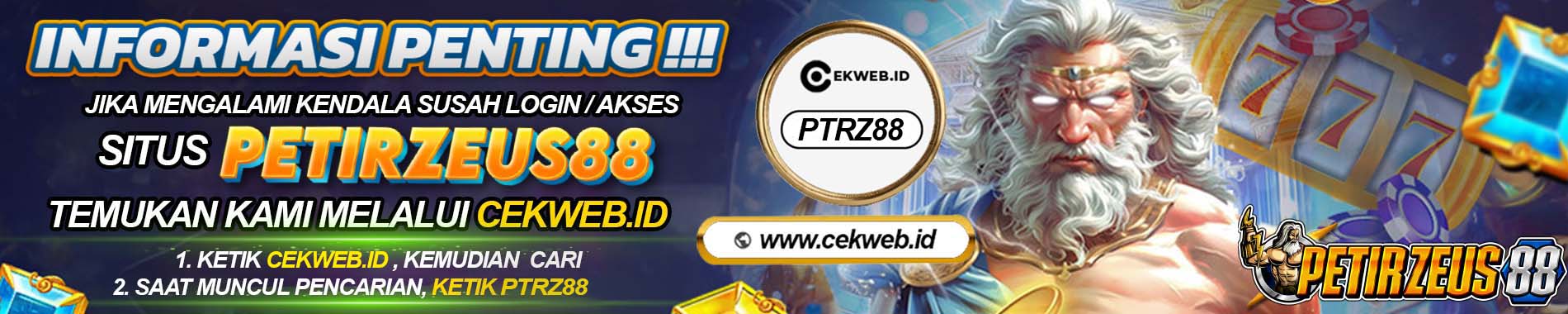 cekweb Petirzeus88 Slot Gacor Online